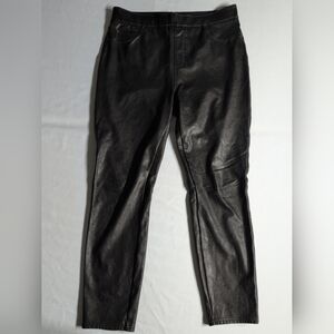 SPANX Charcoal Faux Leather Pants